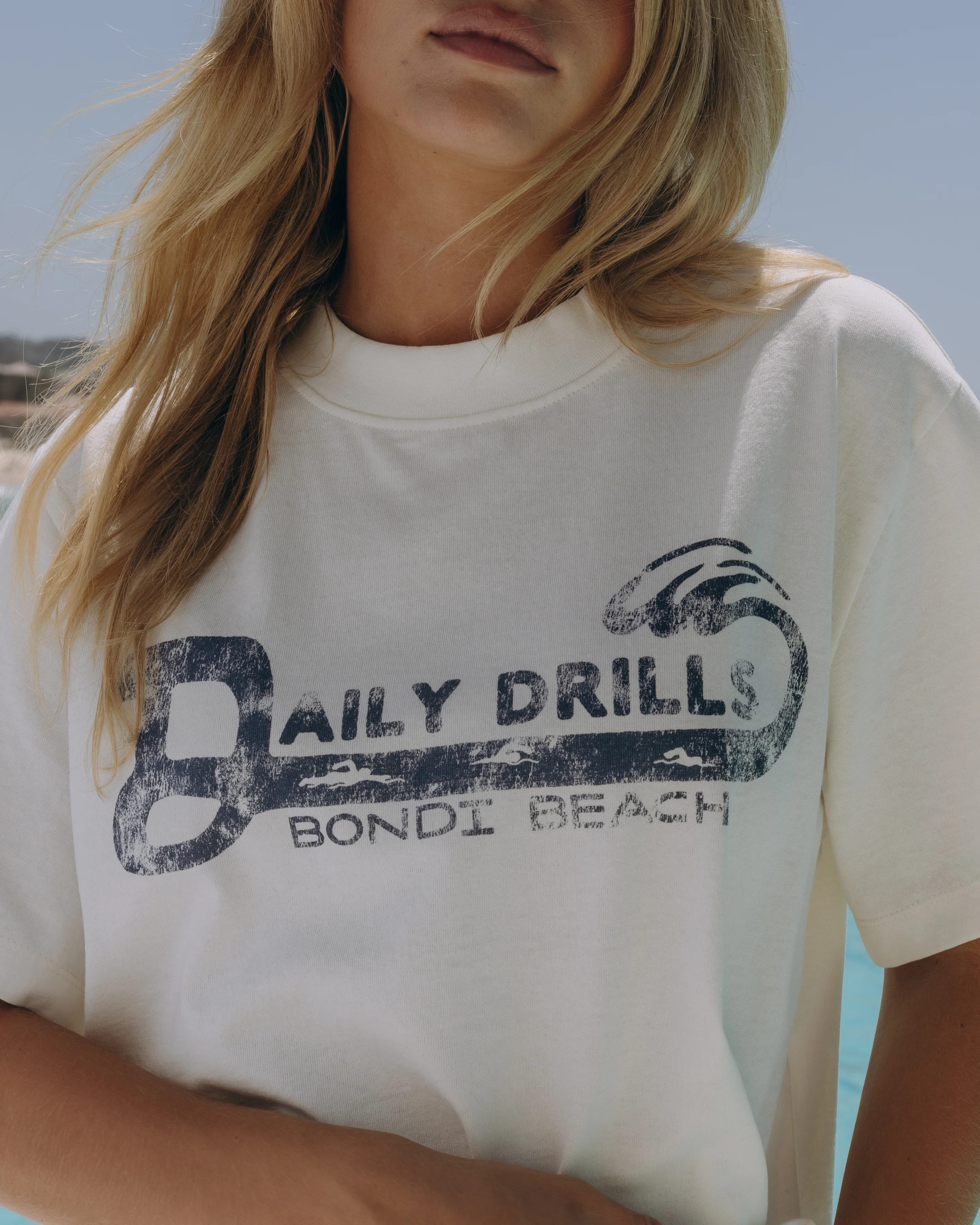 Bondi Vintage Tee - White - Image 3