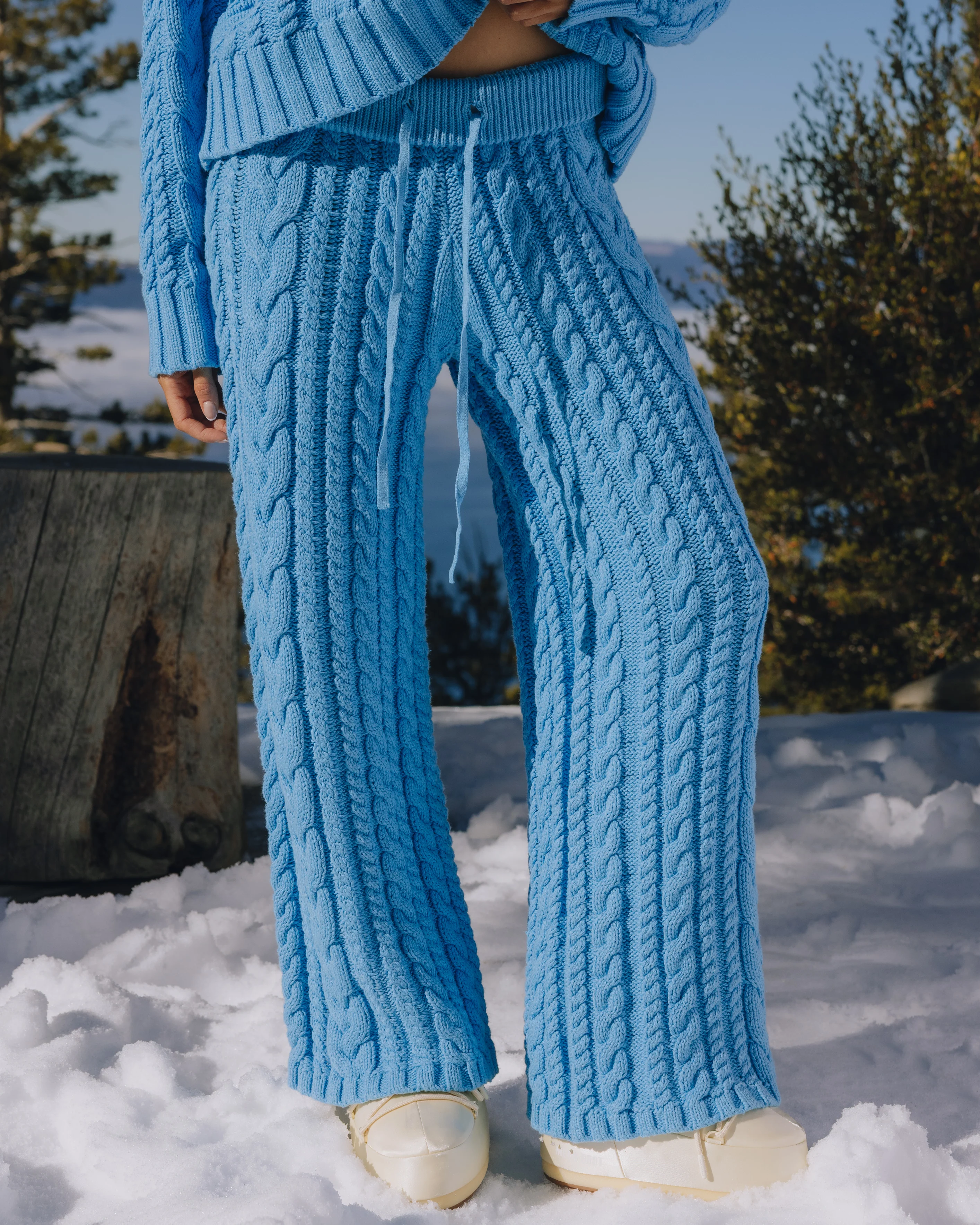 Cable Knit Resort Pants - Malibu - Image 3