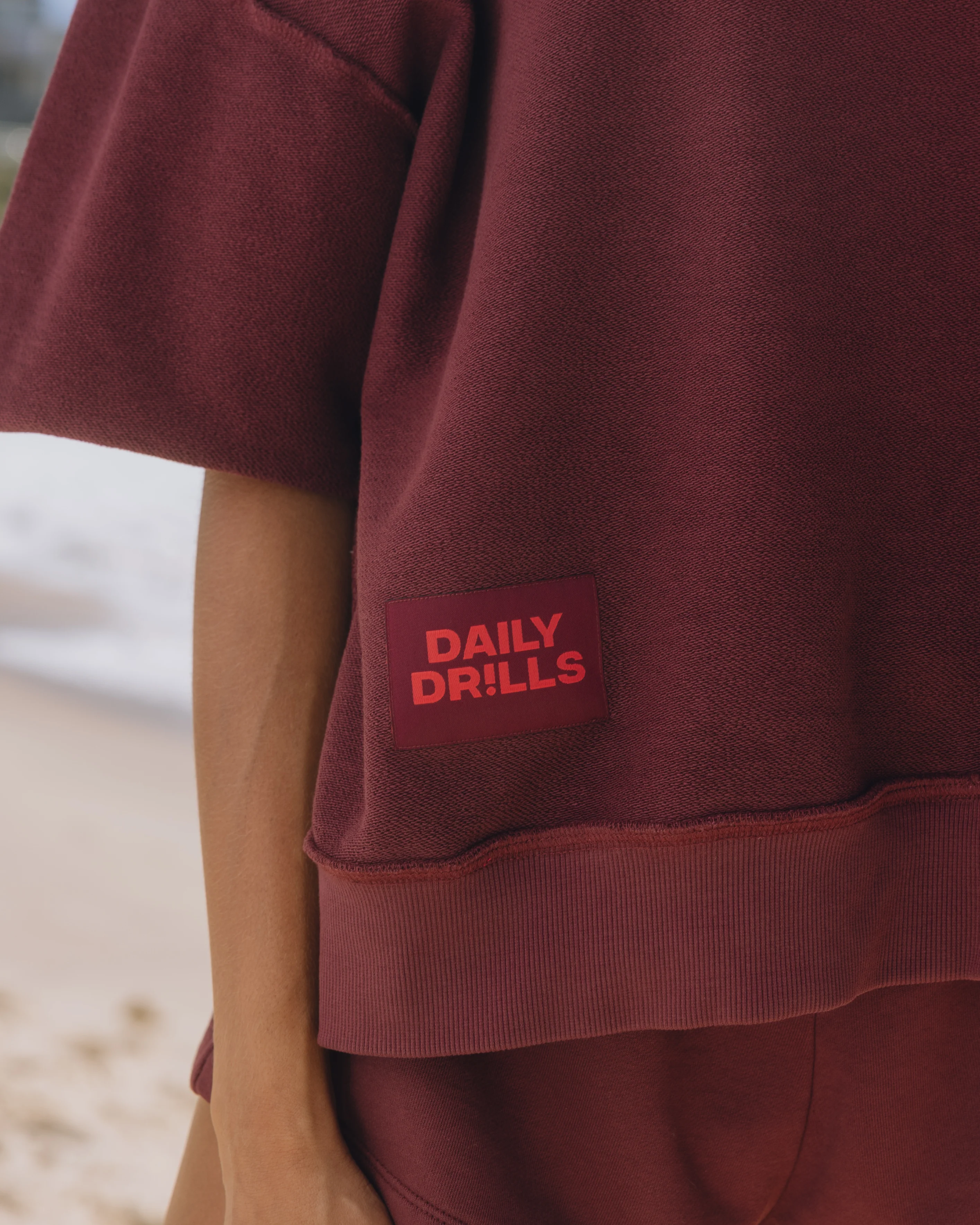 Cropped Sleeve Vintage Crew - Bodega + Heart with Tonal Patch - Image 6