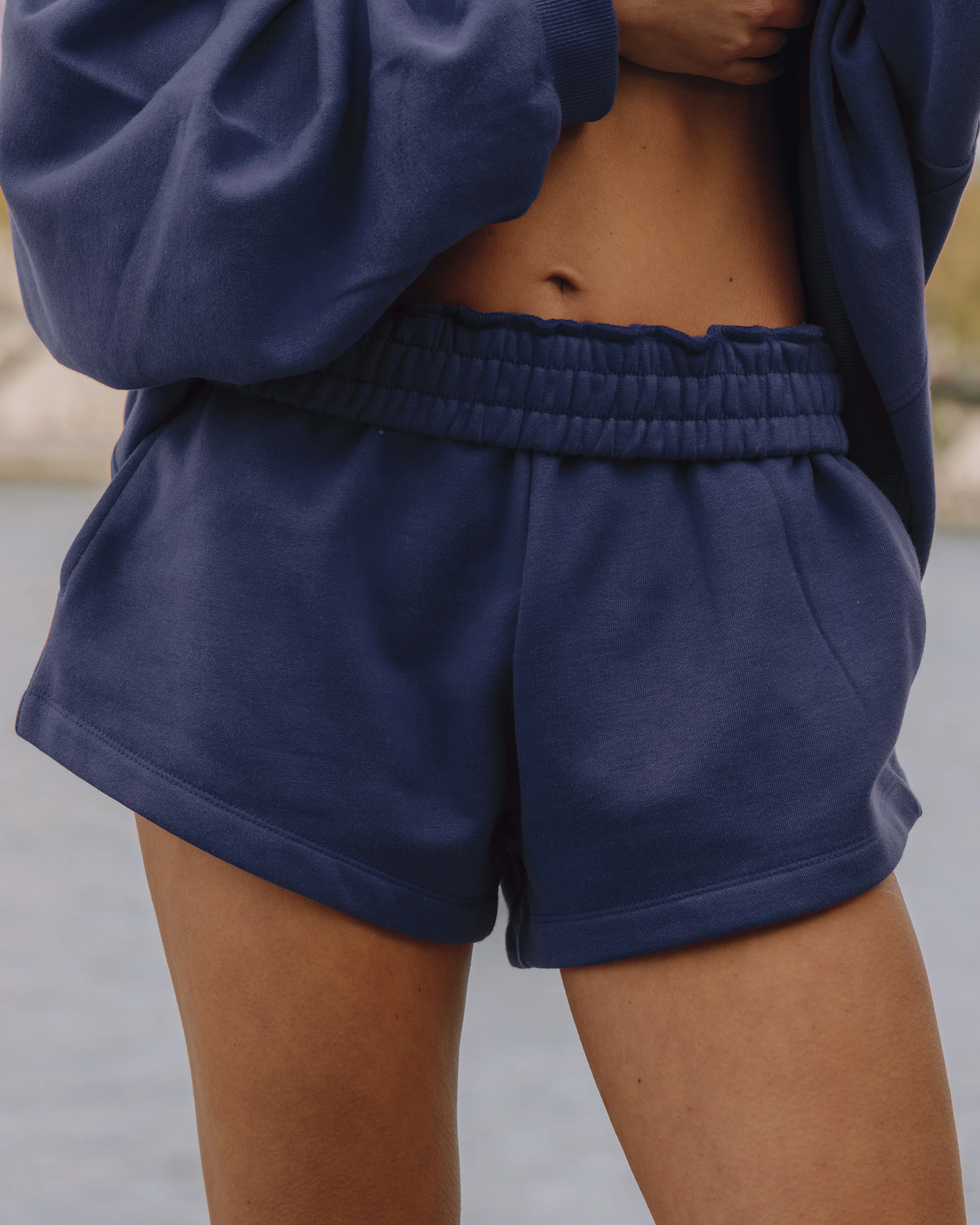 Fleece Super Shorts - Navy