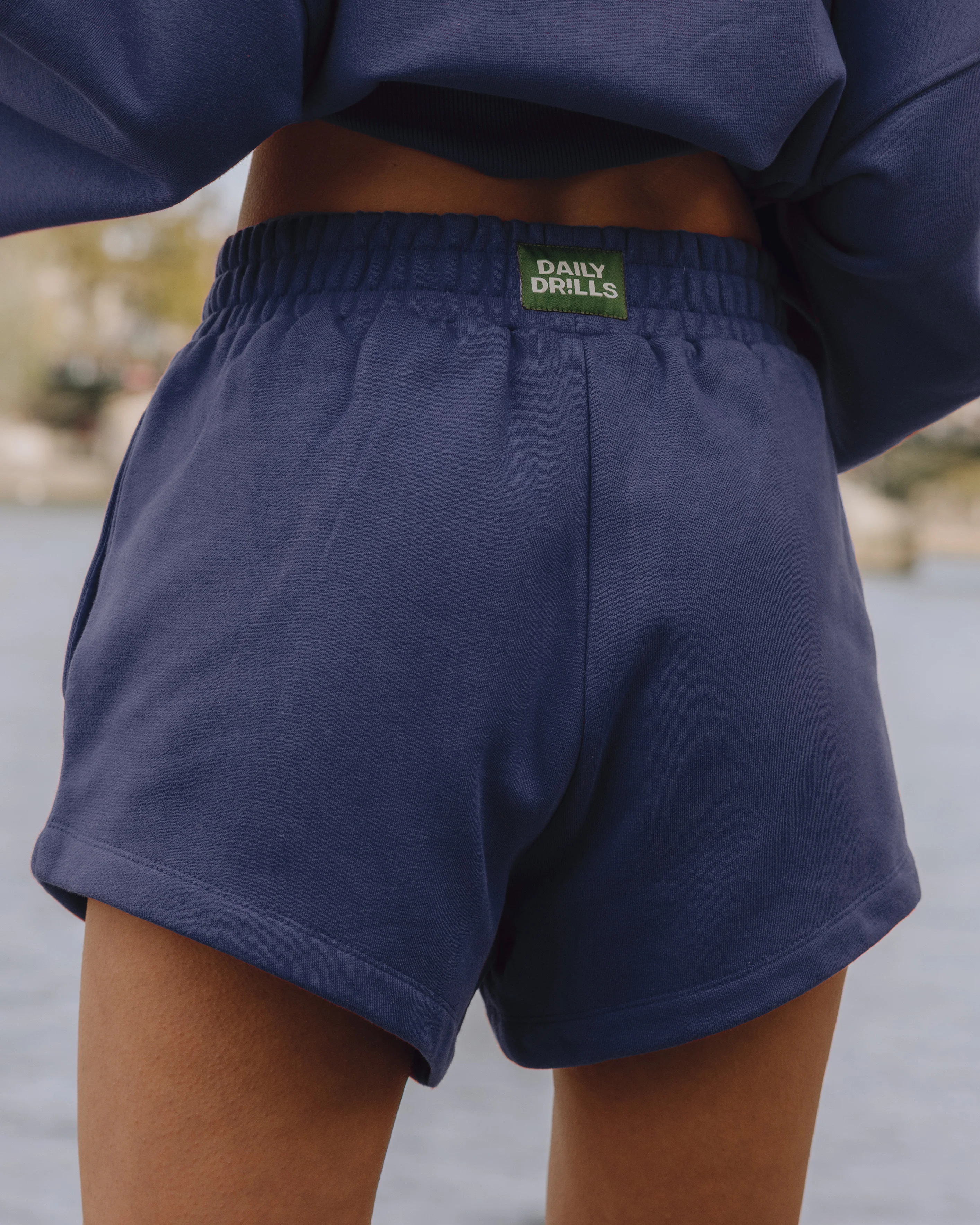 Fleece Super Shorts - Navy - Image 2