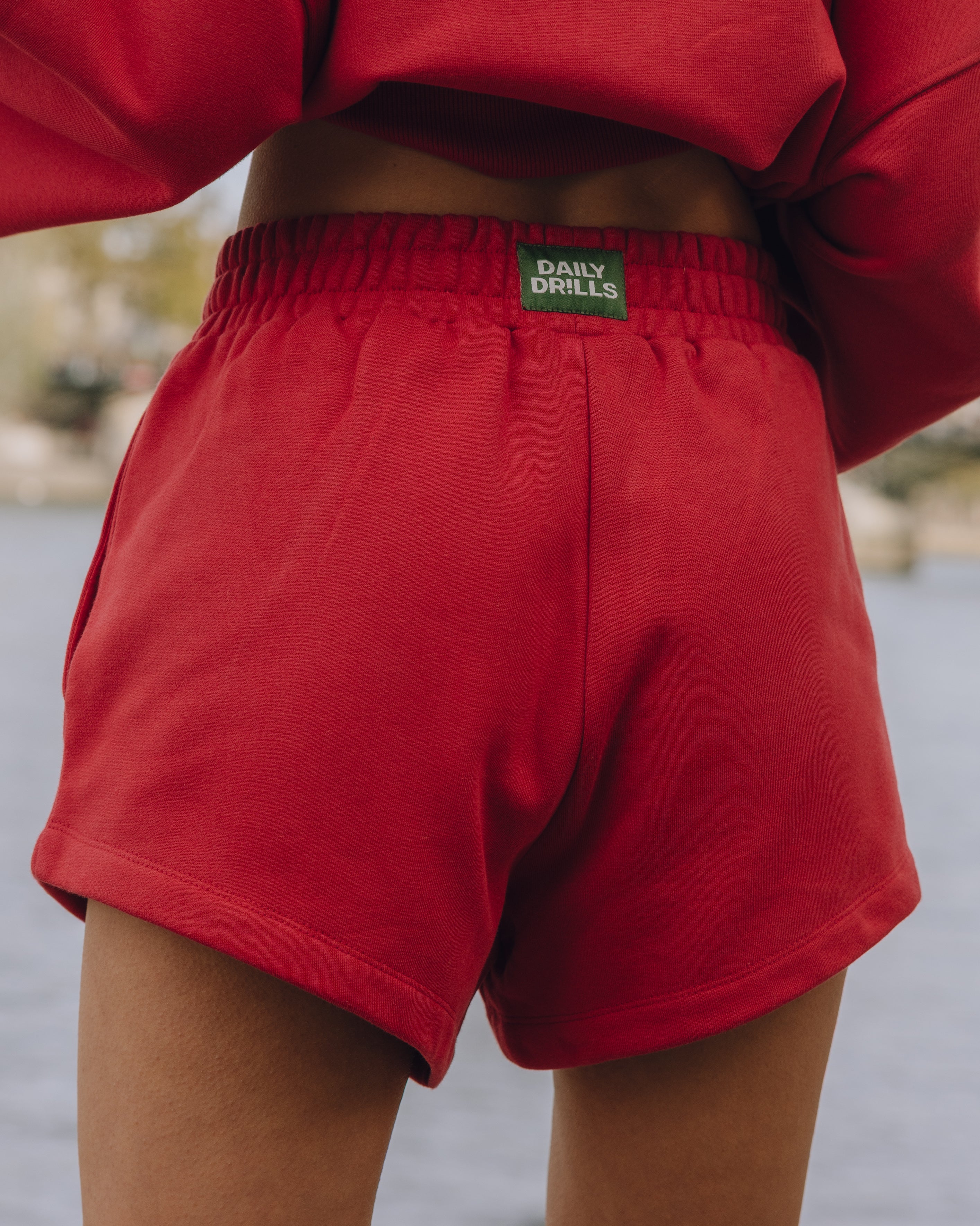 Fleece Super Shorts - Vintage Red - Image 2