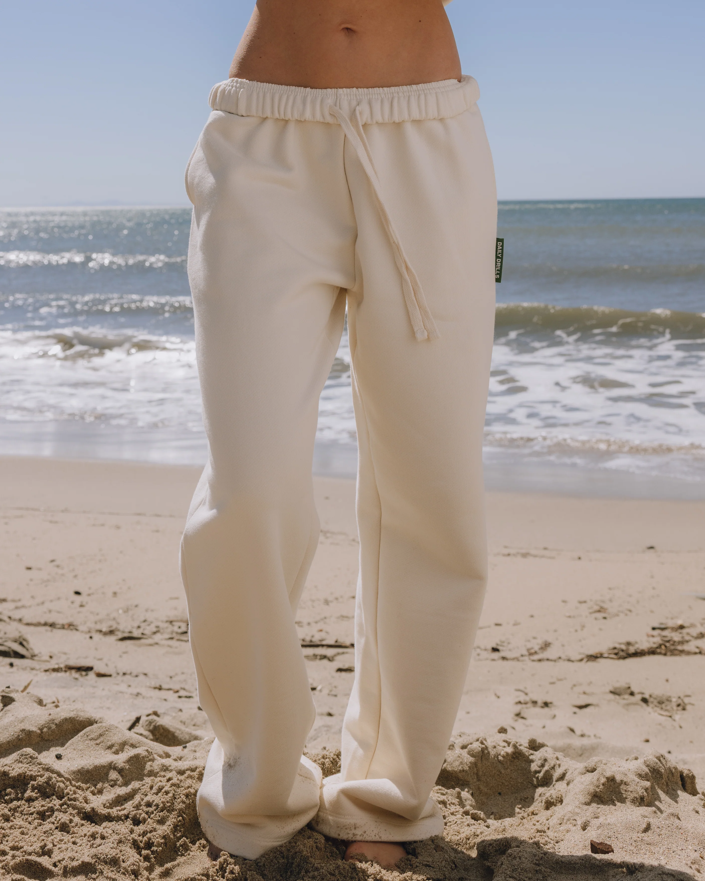 Heavyweight Straight Leg Sweatpants - Sand - Image 3