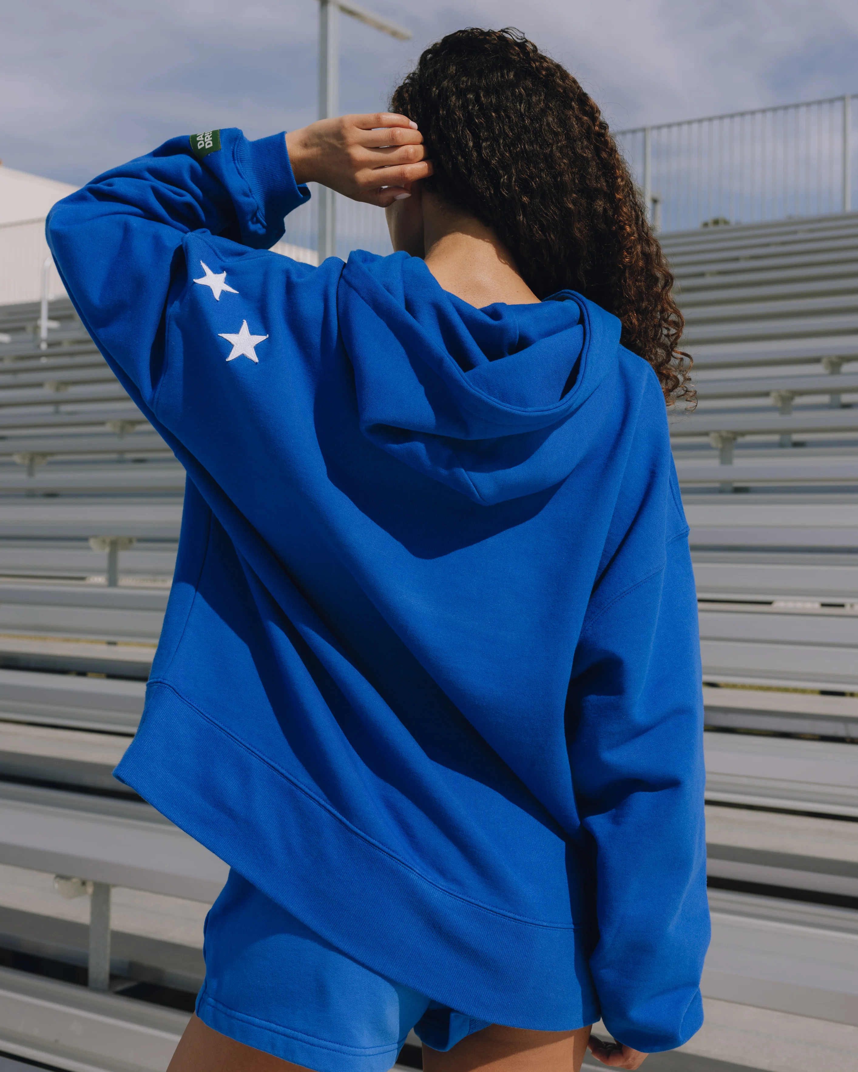 Oversized All Stars Hoodie - Cobalt - Image 2