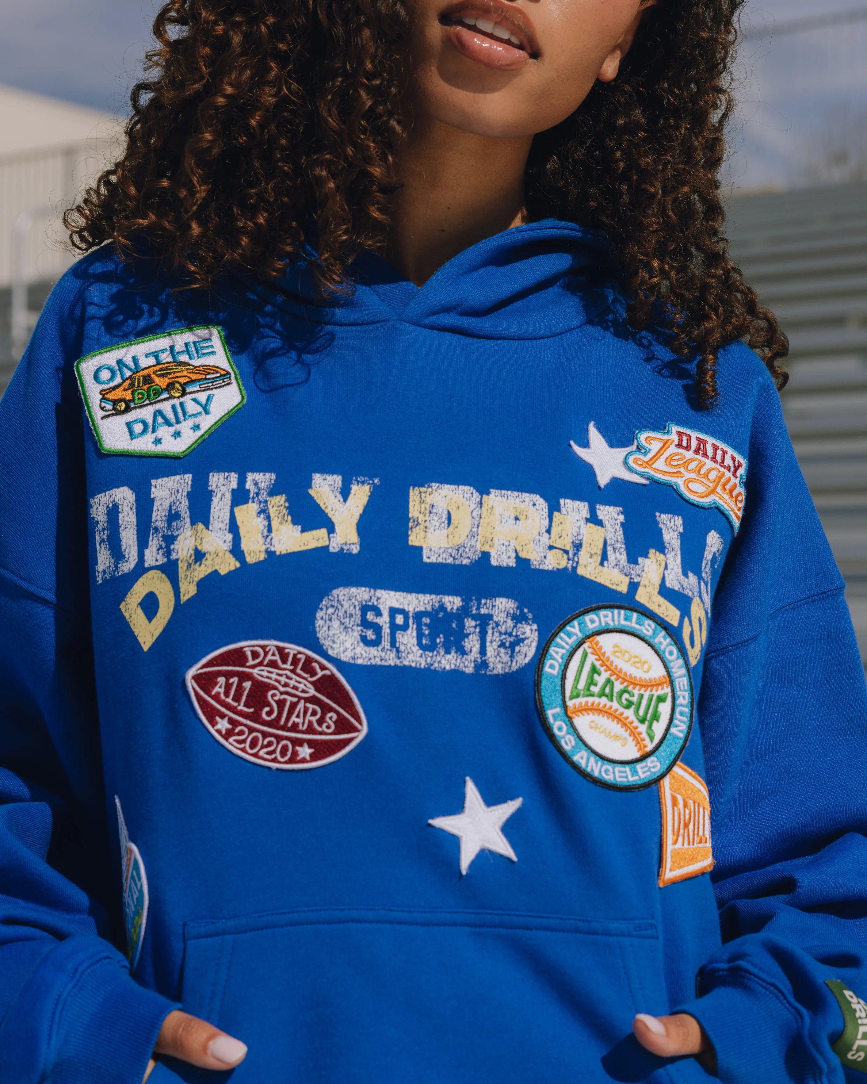 Oversized All Stars Hoodie - Cobalt - Image 3