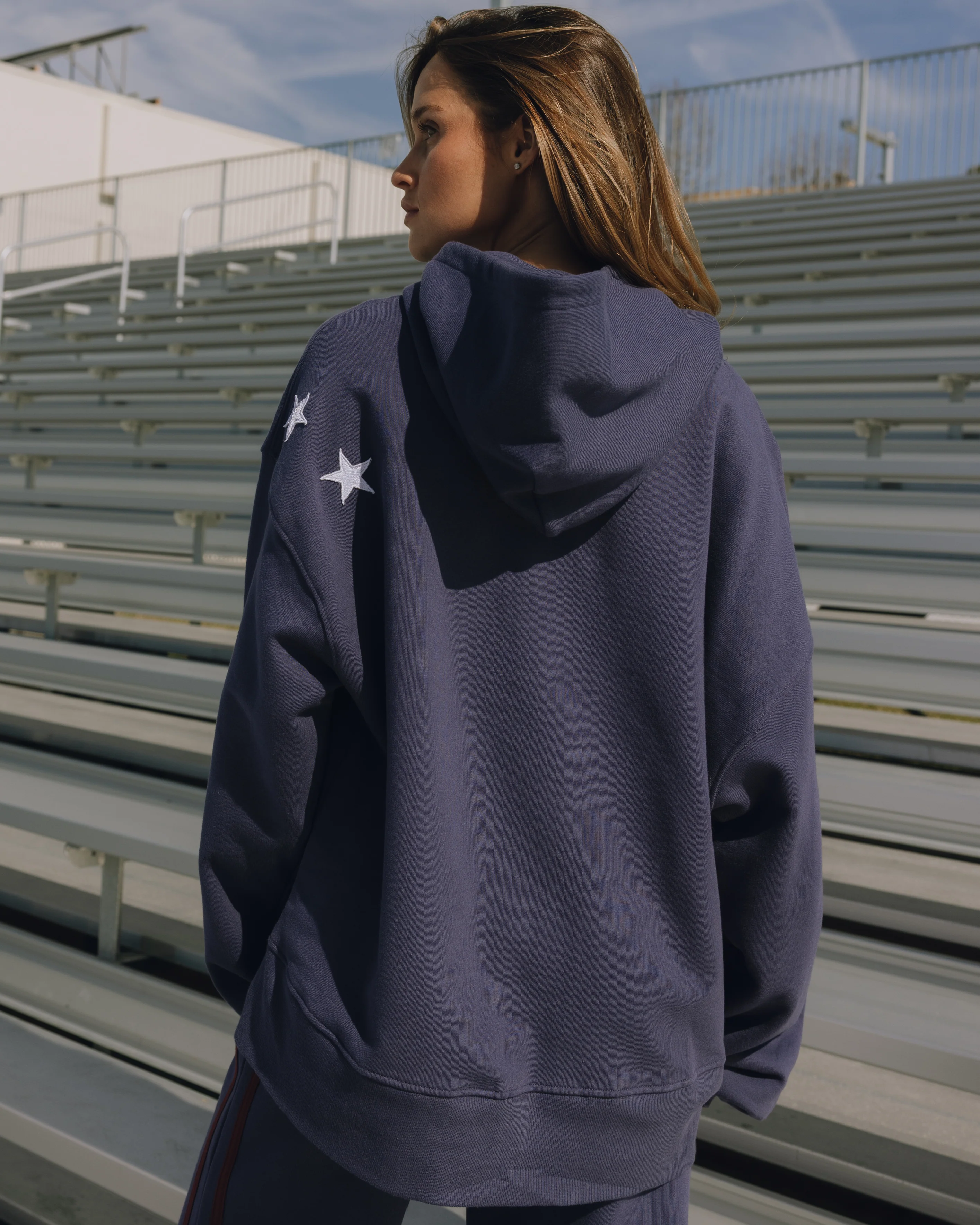 Oversized All Stars Hoodie - Navy - Image 2