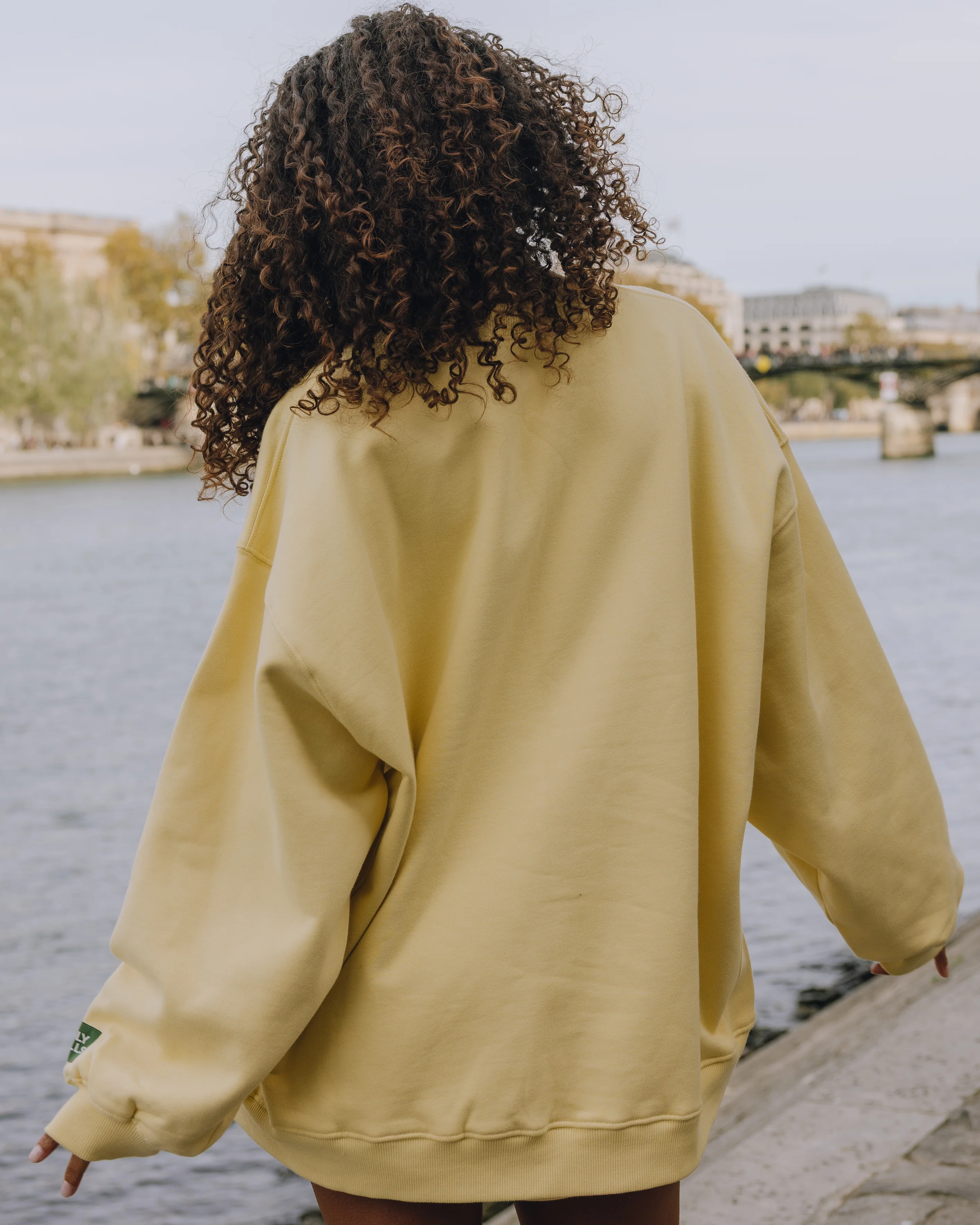 Oversized Fleece Crew - Butter - Image 2