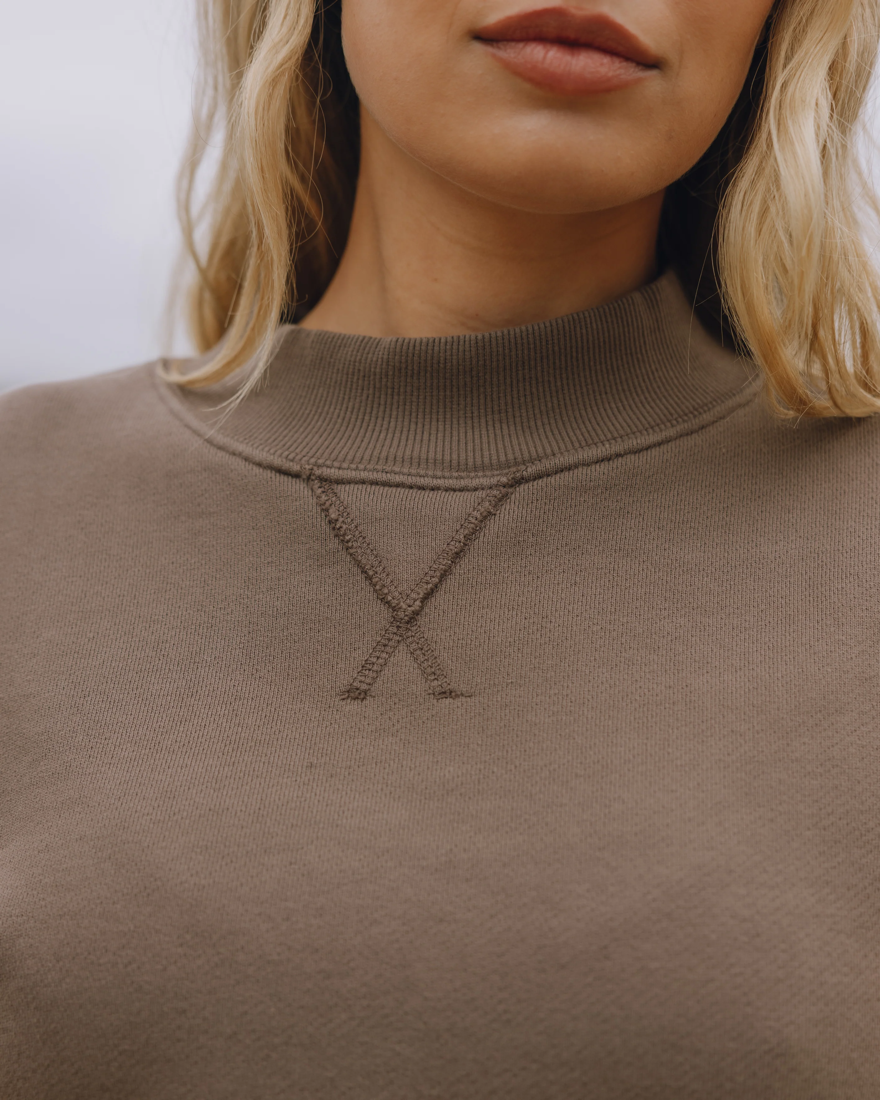 Oversized Heavyweight Vintage Crew - Mocha - Image 3