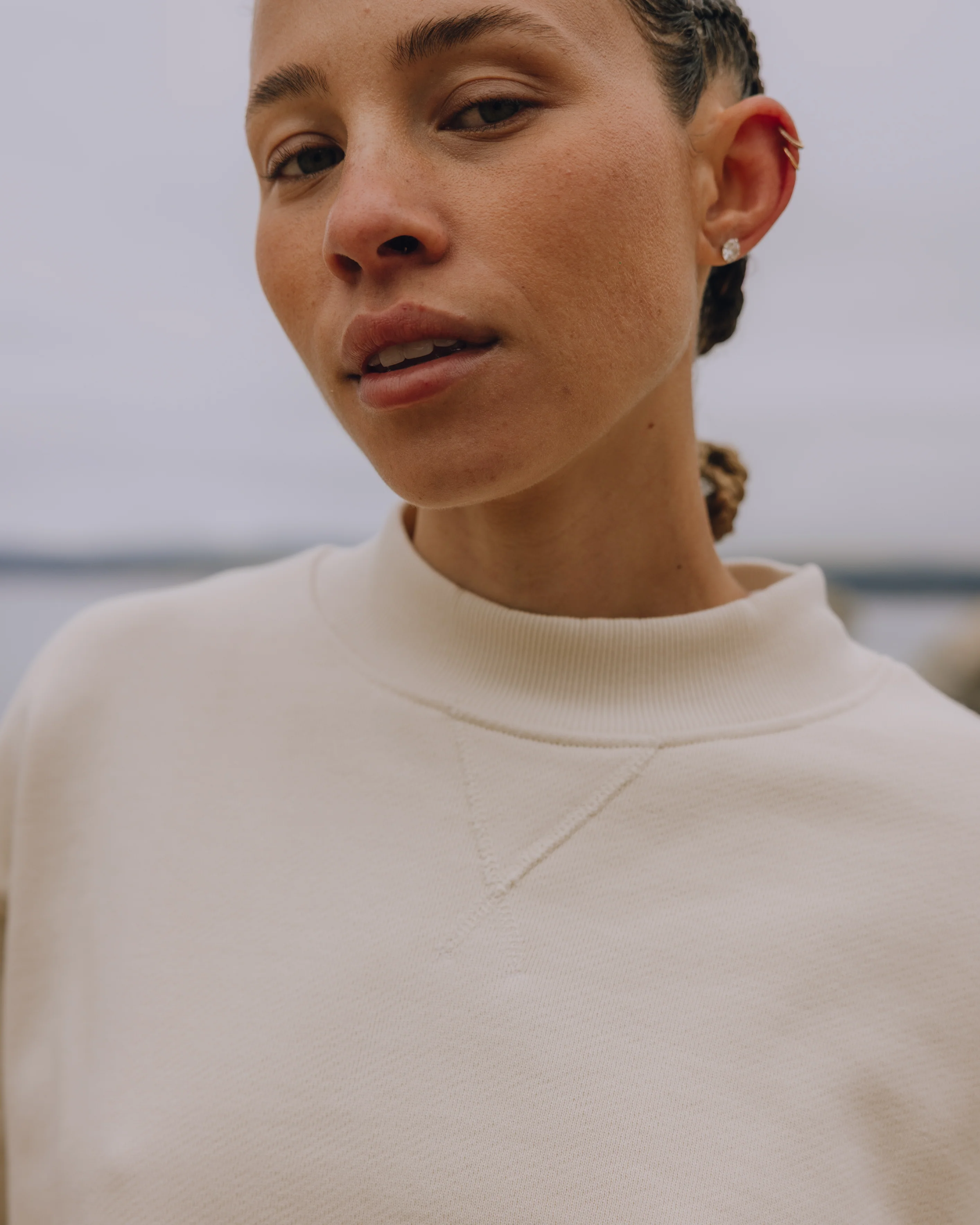 Oversized Heavyweight Vintage Crew - Sand - Image 3