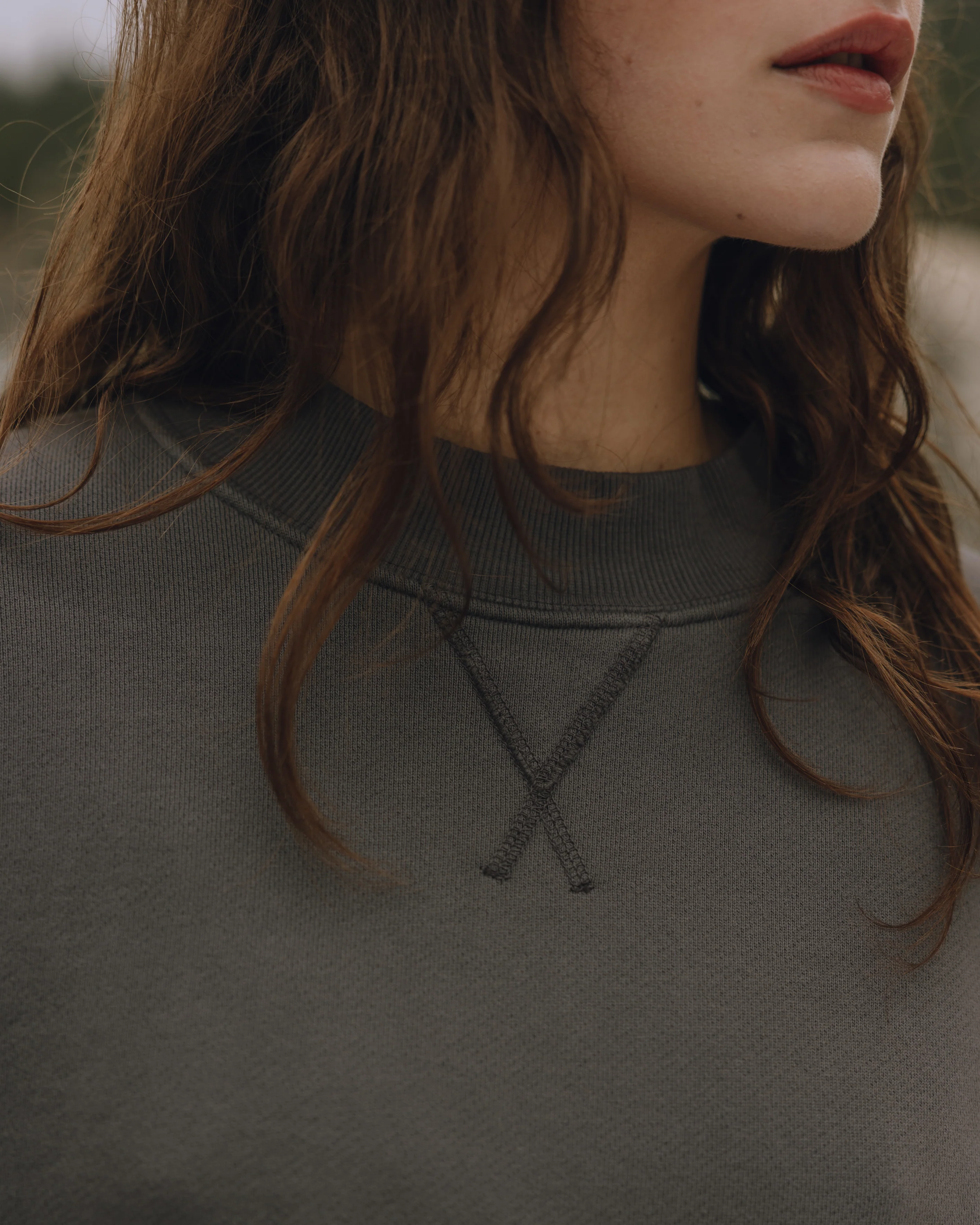 Oversized Heavyweight Vintage Crew - Vintage Black - Image 3