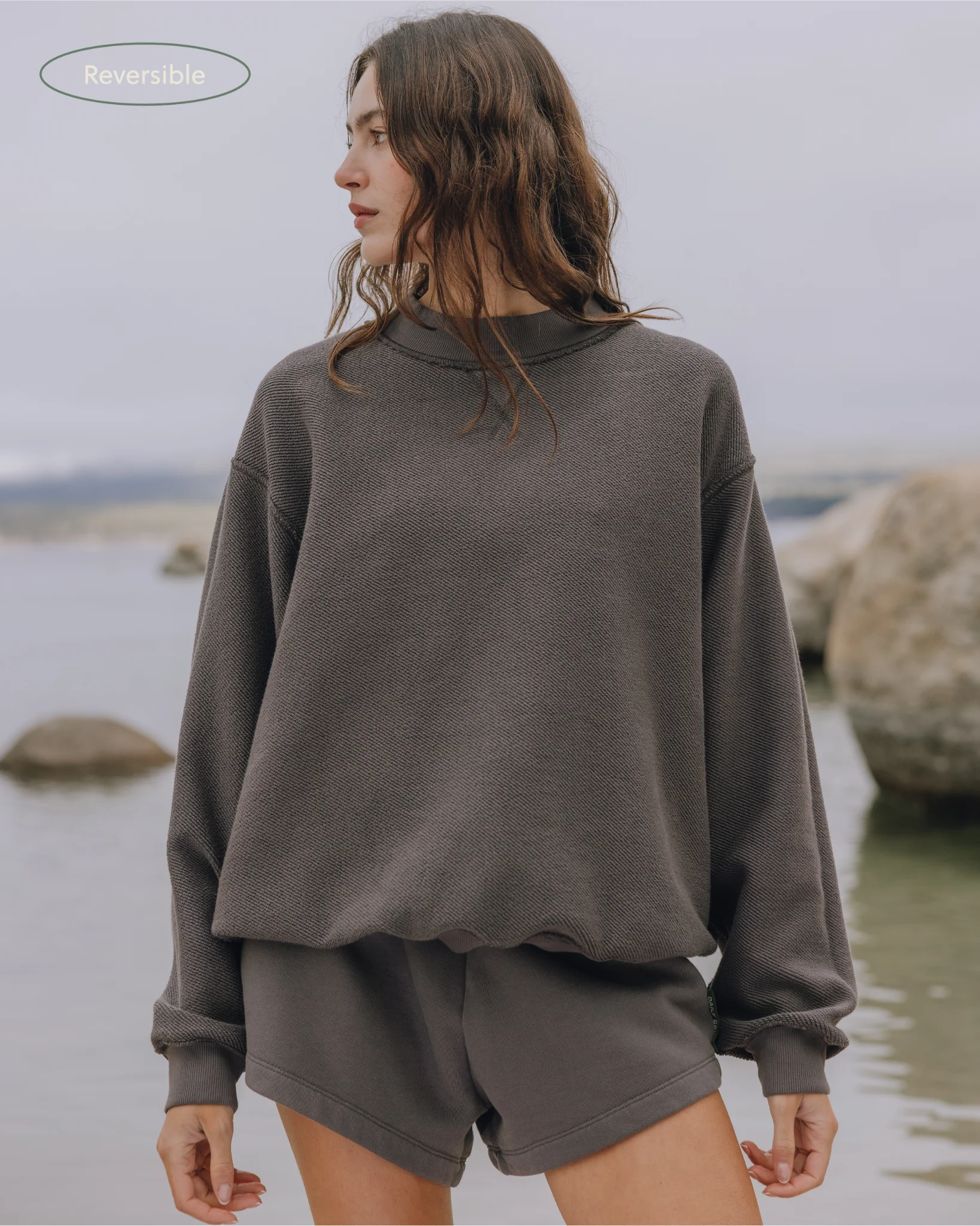 Oversized Heavyweight Vintage Crew - Vintage Black - Image 5