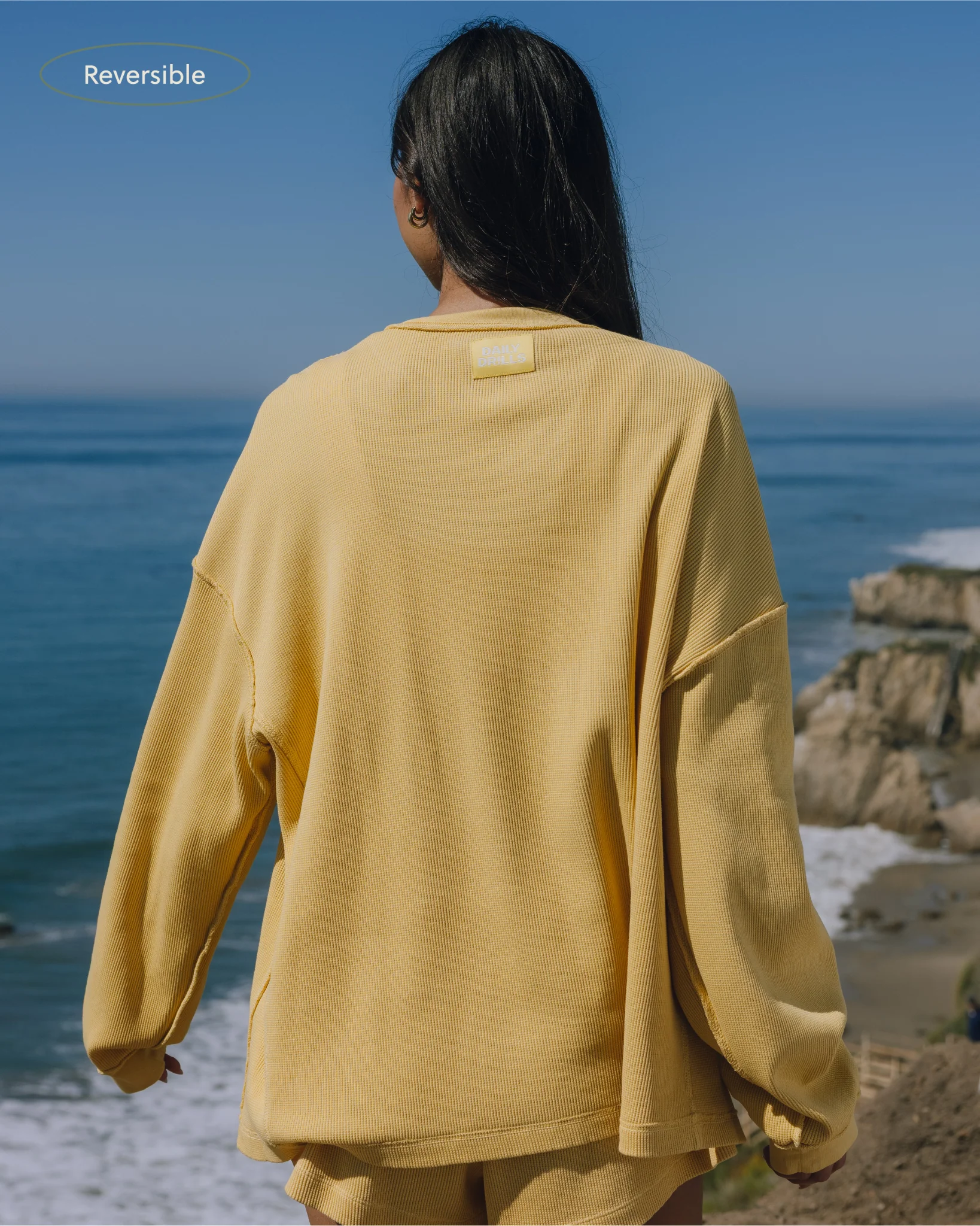 Oversized Thermal - Sunsoaked Sunny with Monochrome Patch - Image 3