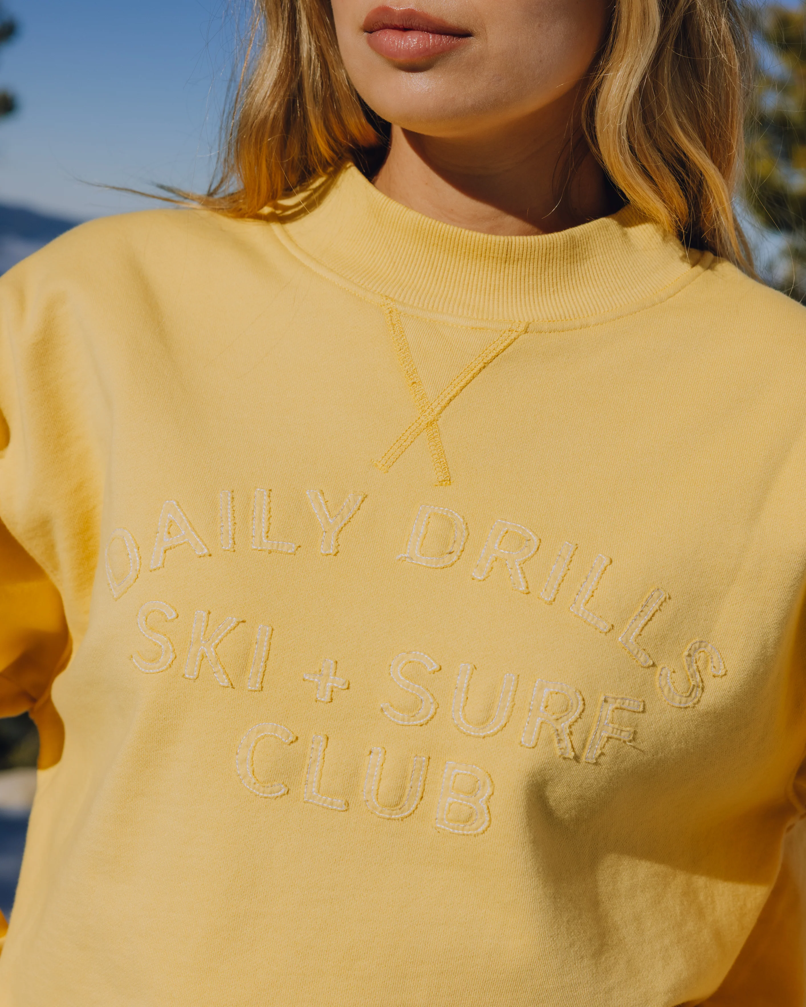 Oversized Vintage Ski + Surf Crew - Sunny - Image 2