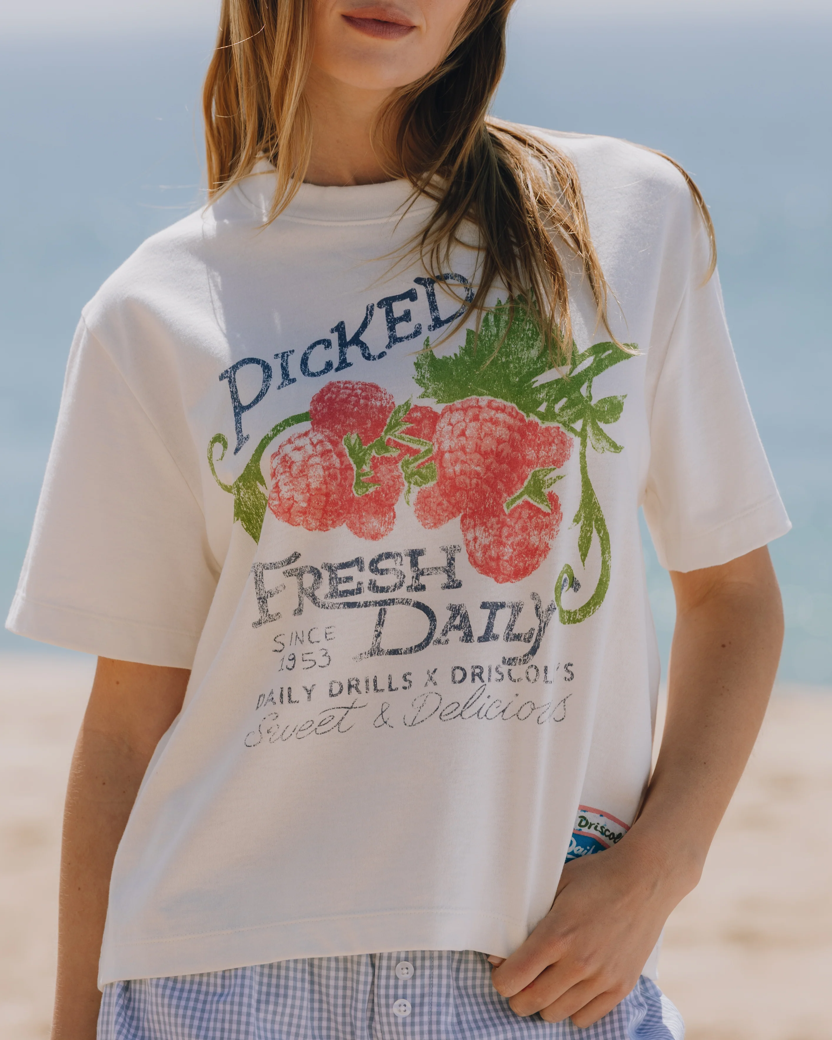 Picked Fresh Daily Vintage Tee - White - Image 3