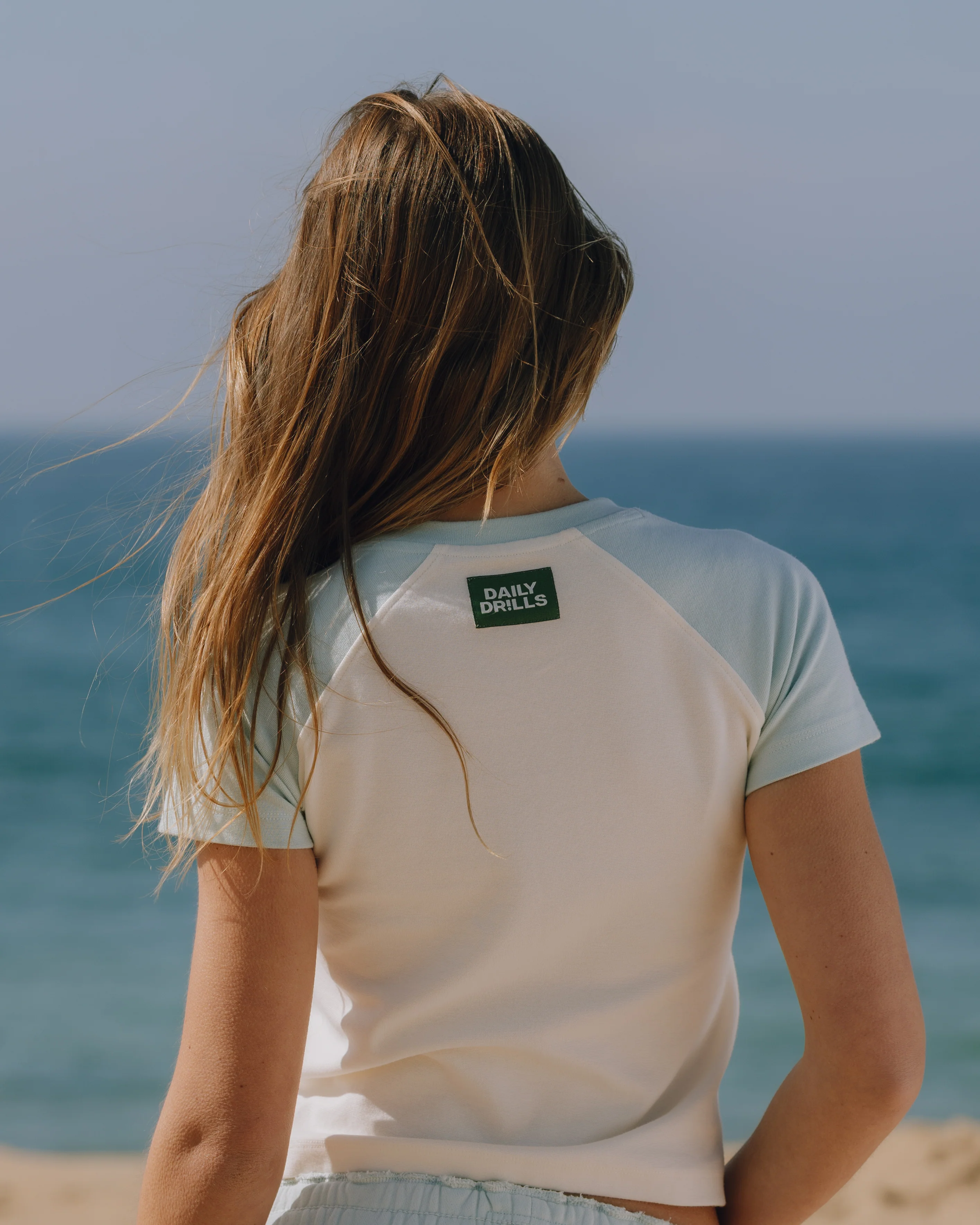 Raglan Everyday Tee - Lake Day + Cream - Image 3