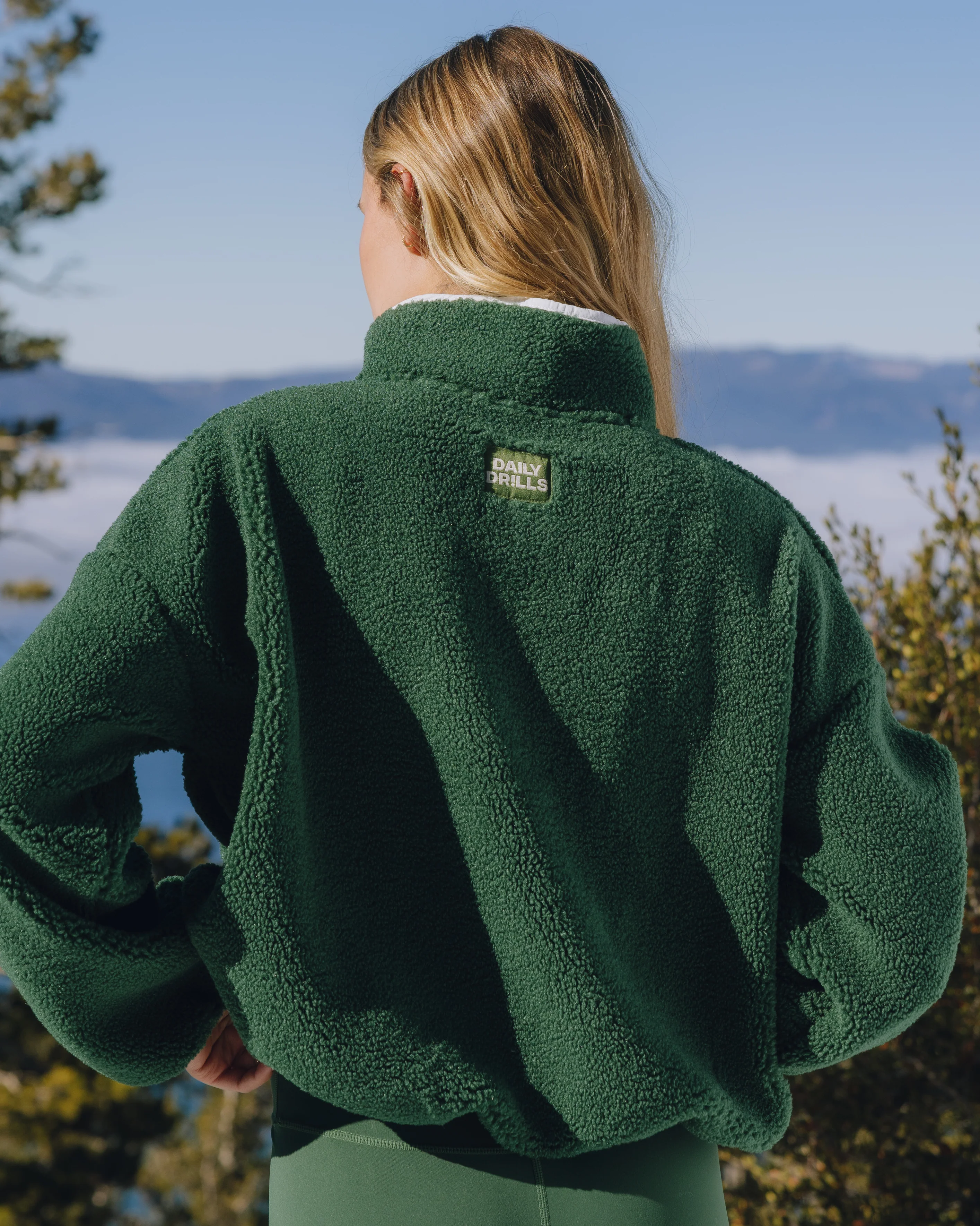 Sherpa Jacket - Forest Green - Image 2