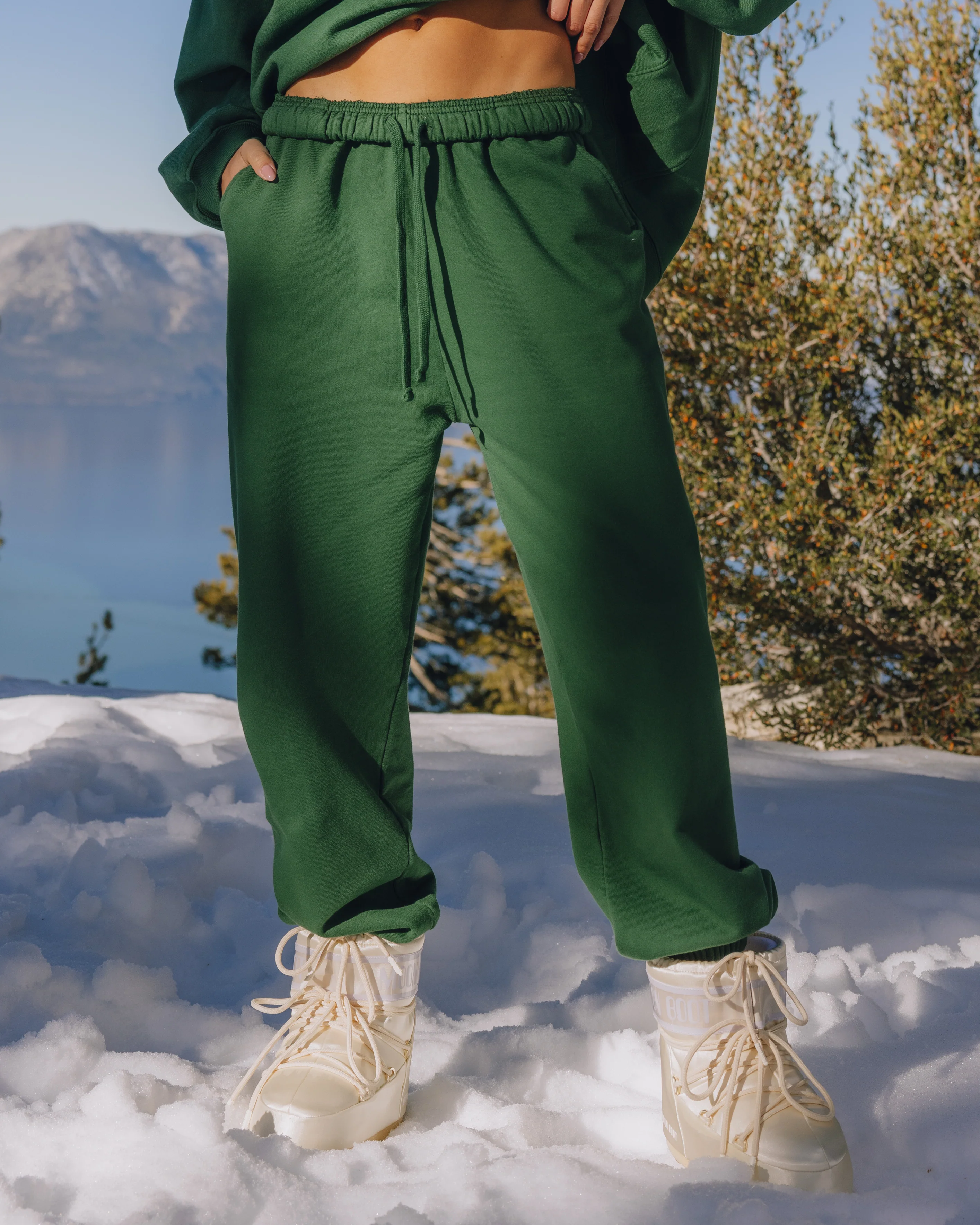 Unisex Joggers - Forest Green - Image 3