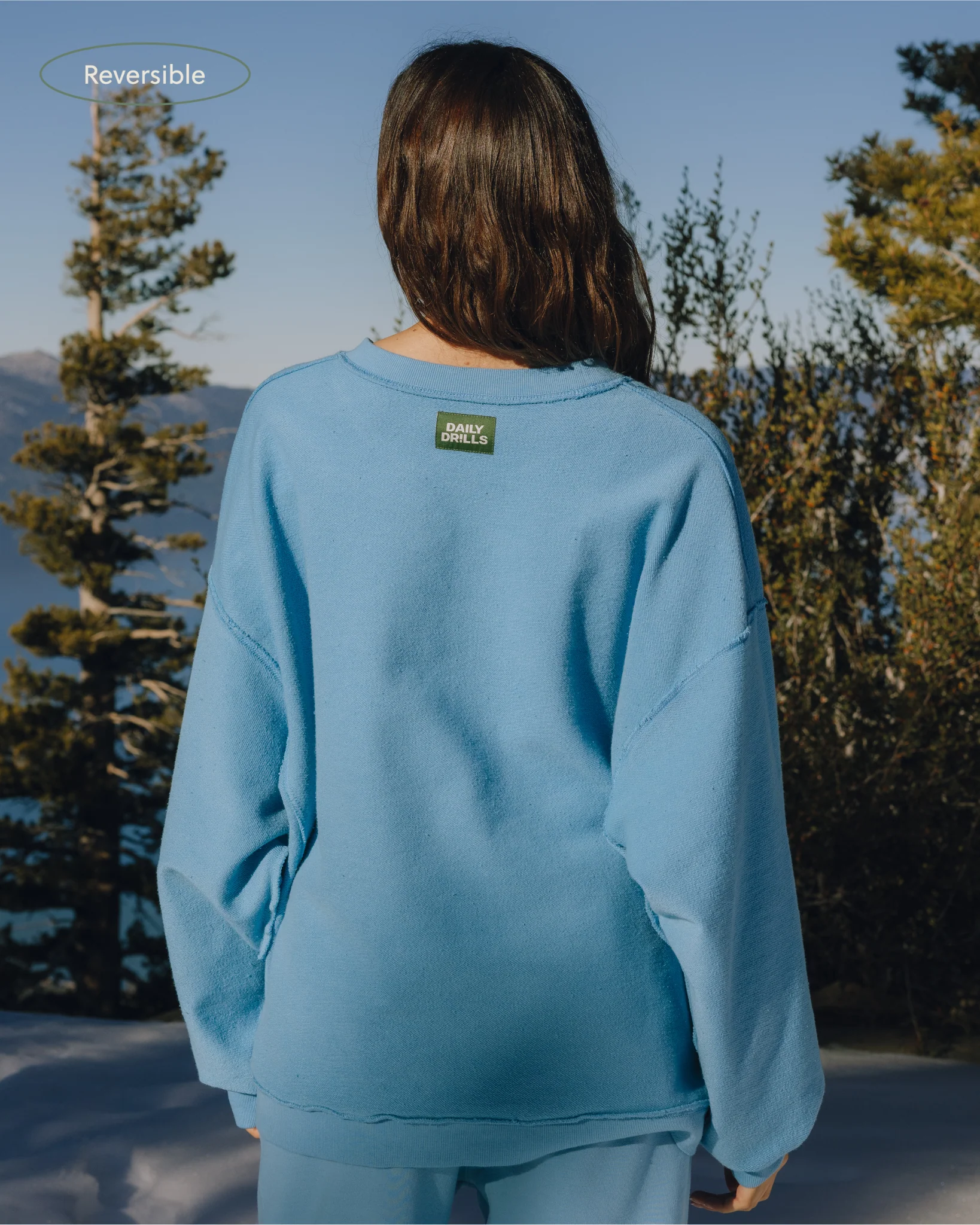 Unisex Oversized Crew - Malibu - Image 3