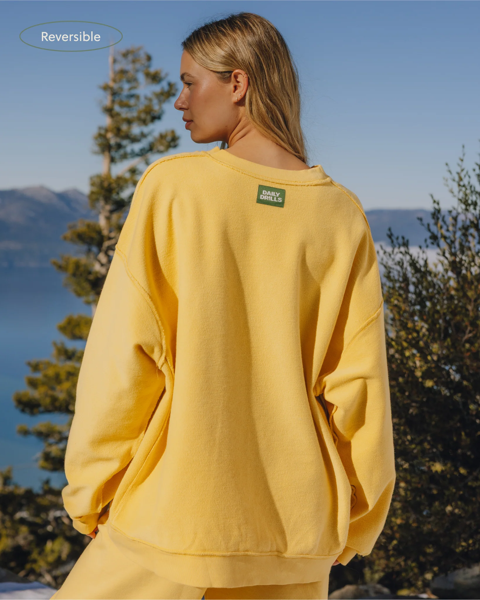 Unisex Oversized Crew - Sunny - Image 3