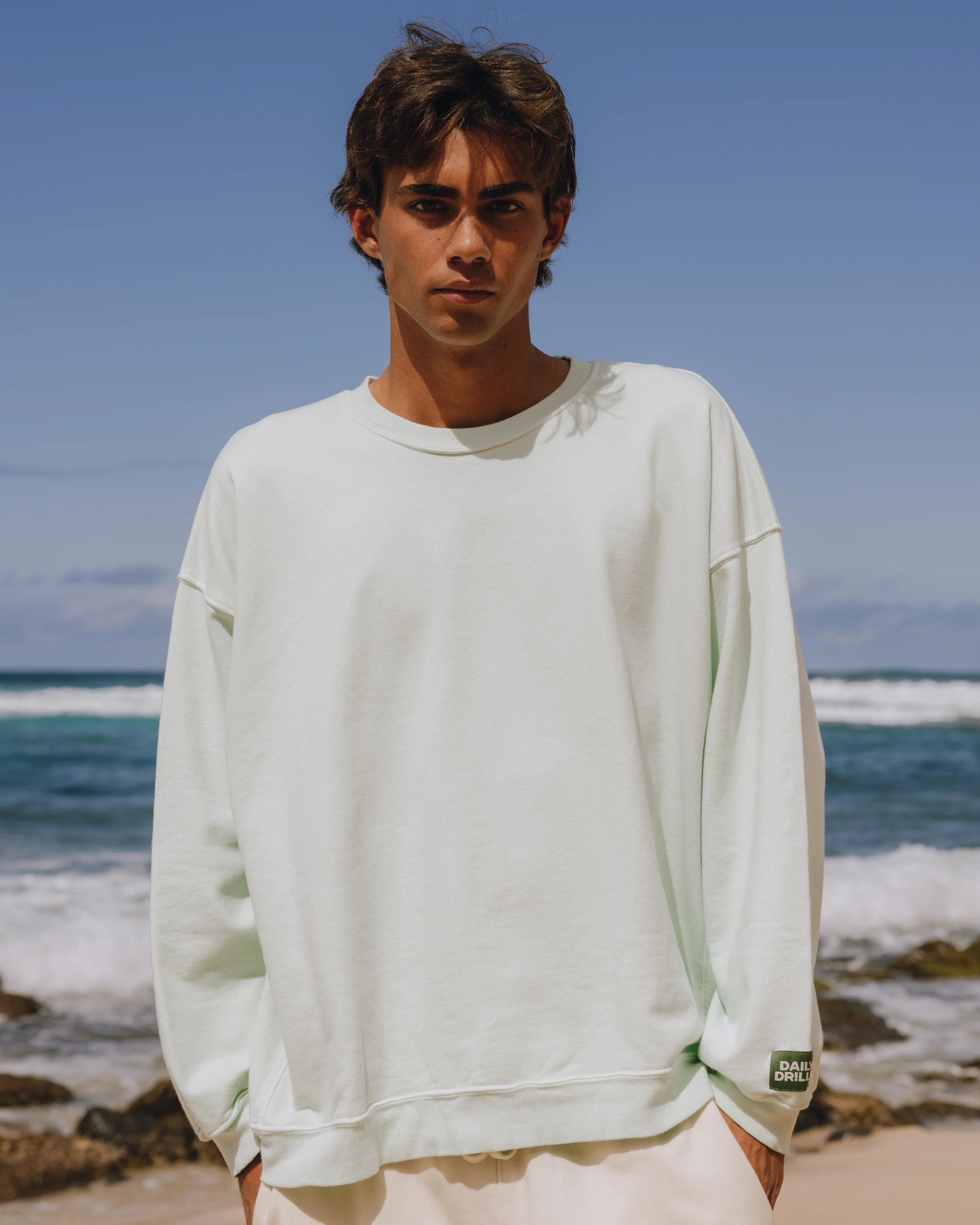 Unisex Oversized Crew - Surf - Image 4