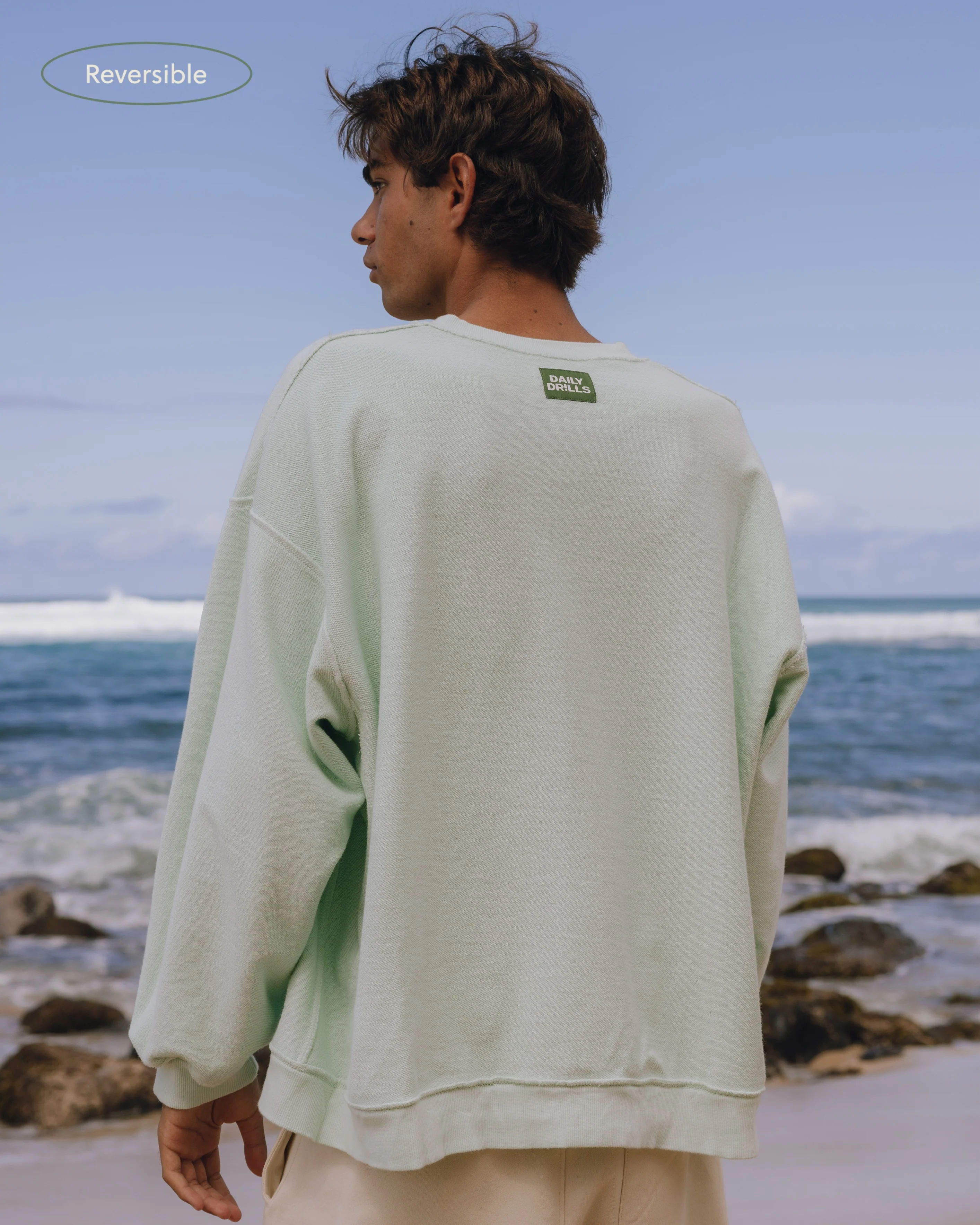 Unisex Oversized Crew - Surf - Image 6